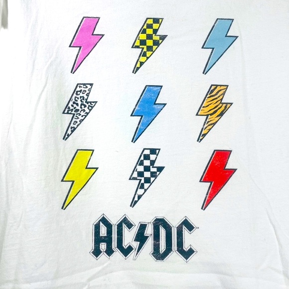 AC/ DC Rock & Roll Thunder Mens/ Unisex Band Graphic Short Sleeve T-Shirt Size M - Picture 2 of 6